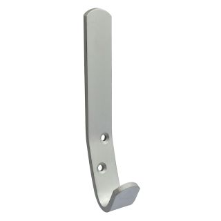 Dale Hardware Satin Anodised Aluminium Hat & Coat Hook - Pack of 2