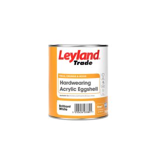 Leyland Trade Eggshell Brilliant White Paint 750ml