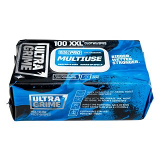 Ultragrime Pro Multiuse XXL+ Clothwipes - Pack of 100