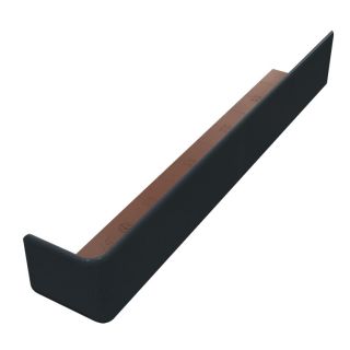 Freefoam Anthracite Grey Woodgrain Plain Fascia Corner 300mm