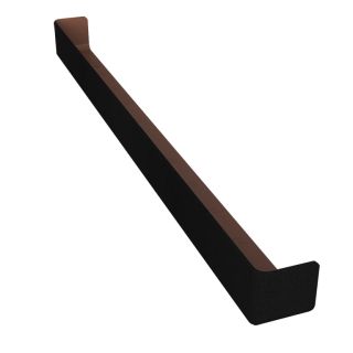 Freefoam Black Ash Woodgrain Double Ended Ext. Plain Corner 600mm