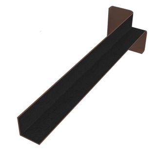 Freefoam Black Ash Woodgrain Plain Fascia 90° Internal Corner 300mm