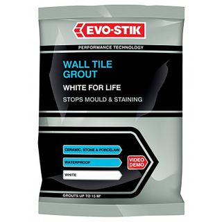 Evo-Stik White for Life Powdered Wall Tile Grout 1.5Kg