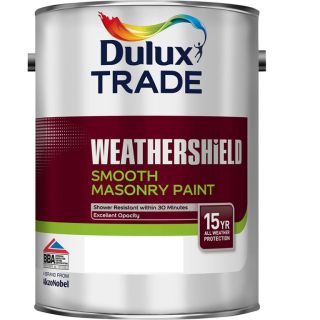 Dulux Trade Weathershield Smooth Masonry Brilliant White 5L