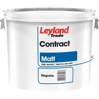 Leyland Trade Contract Matt Magnolia Emulsion Paint 10L