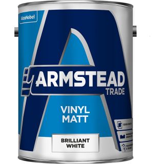 Armstead Trade Vinyl Matt Brilliant White Paint 5L