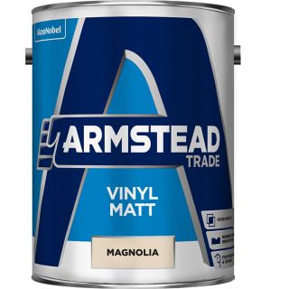 Armstead Trade Vinyl Matt Magnolia Paint 5L