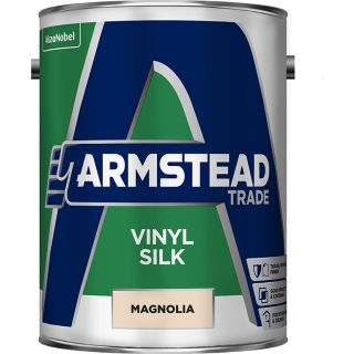Armstead Trade Vinyl Silk Magnolia Paint 5L