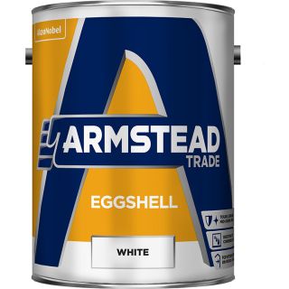 Armstead Trade Eggshell White Paint 5L