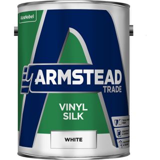 Armstead Trade Vinyl Silk White Paint 5L