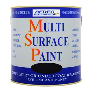 Bedec Multi Surface Soft Matt Black Paint 750ml