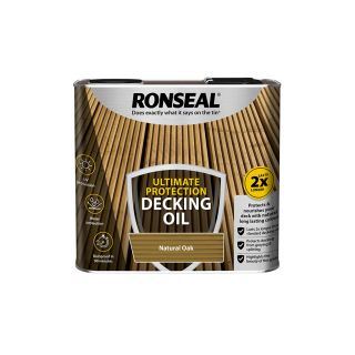 Ronseal Ultimate Protection  Natural Oak Decking Oil 2.5L