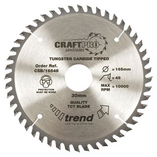 Trend Craftpro Craft Saw Blade 160mm - 48 Teeth