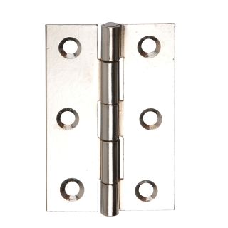 Dale Hardware 3 Polished Chrome Plated Fixed Pin Butt Hinges- Pack of 2