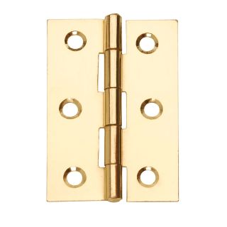 Dale Electro Brassed Butt Hinges - Pack of 2