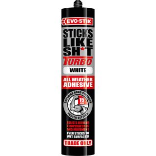 Evo-Stik Sticks Like Turbo All Weather White Adhesive 290ml