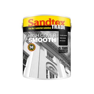 Sandtex Trade Highcover Smooth Etruscan Red Masonary Paint 5L