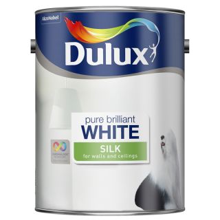 Dulux Pure Brilliant White Silk Paint 5L