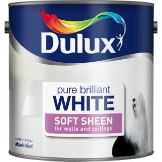 Dulux Pure Brilliant White Soft Sheen Paint 2.5L