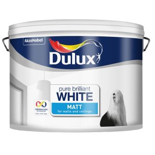 Dulux Pure Brilliant White Matt Paint 10L