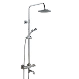Highlife Spey Series 2 Thermo Bath Shower Mixer & Round Head with Fixed Rail Kit