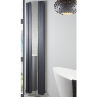 Highlife Appin Light Grey Vertical Radiator with Mirror 380 x 1800mm