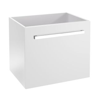Highlife Lomond Gloss White Wall Hung 1 Drawer Unit with Hidden Draw 600mm
