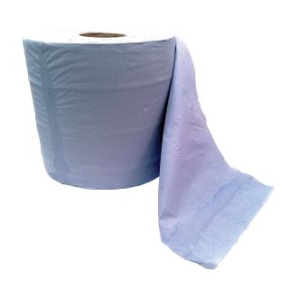 2 Ply Embossed Blue Hand Towel Roll