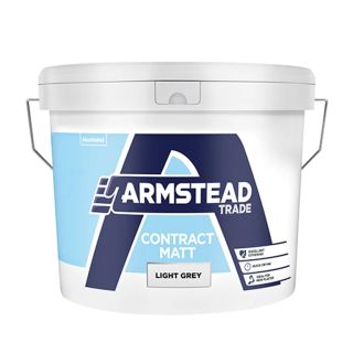 Armstead Trade Contract Matt Light Grey Paint 10L 