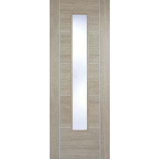 LPD Light Grey Laminated Vancouver Glazed Pre-Finished Internal Door 1981 x 762mm