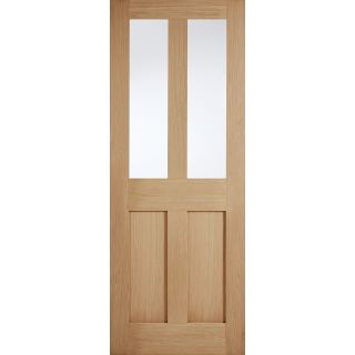 LPD Oak London Glazed Unfinished Internal Door 1981 x 838mm