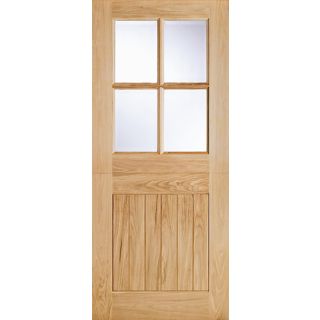 LPD Cottage Stable Glazed Unfinished External Door 1981 x 762mm