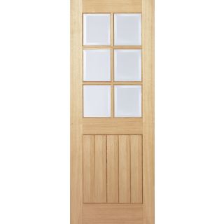 LPD Oak Mexicano Glazed Pre-Finished Internal Door 1981 x 762mm