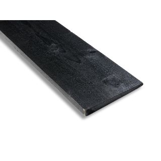 Treated Sawn Black Barn Featheredge Cladding 175mm (Face Cover: 87mm) 70% PEFC Certified
